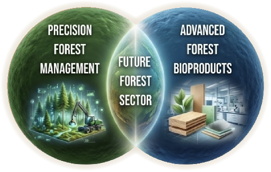 CAFS Venn: Precision Forest Management, Future Forest Sector, Advanced Forest Bioproducts
